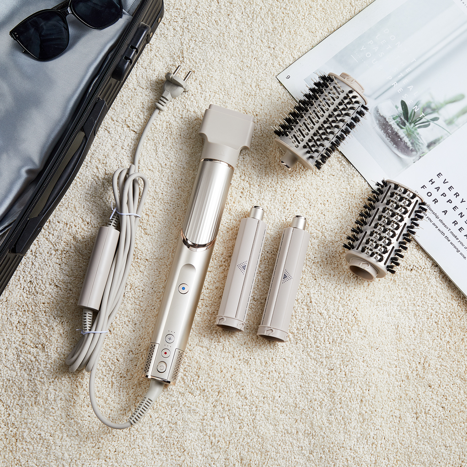 SaharaCurl Shark BT3 | 5-i-1 Varmluftsstylare med Automatiska Lockar | Snabb Torkning Utan Värmeskador