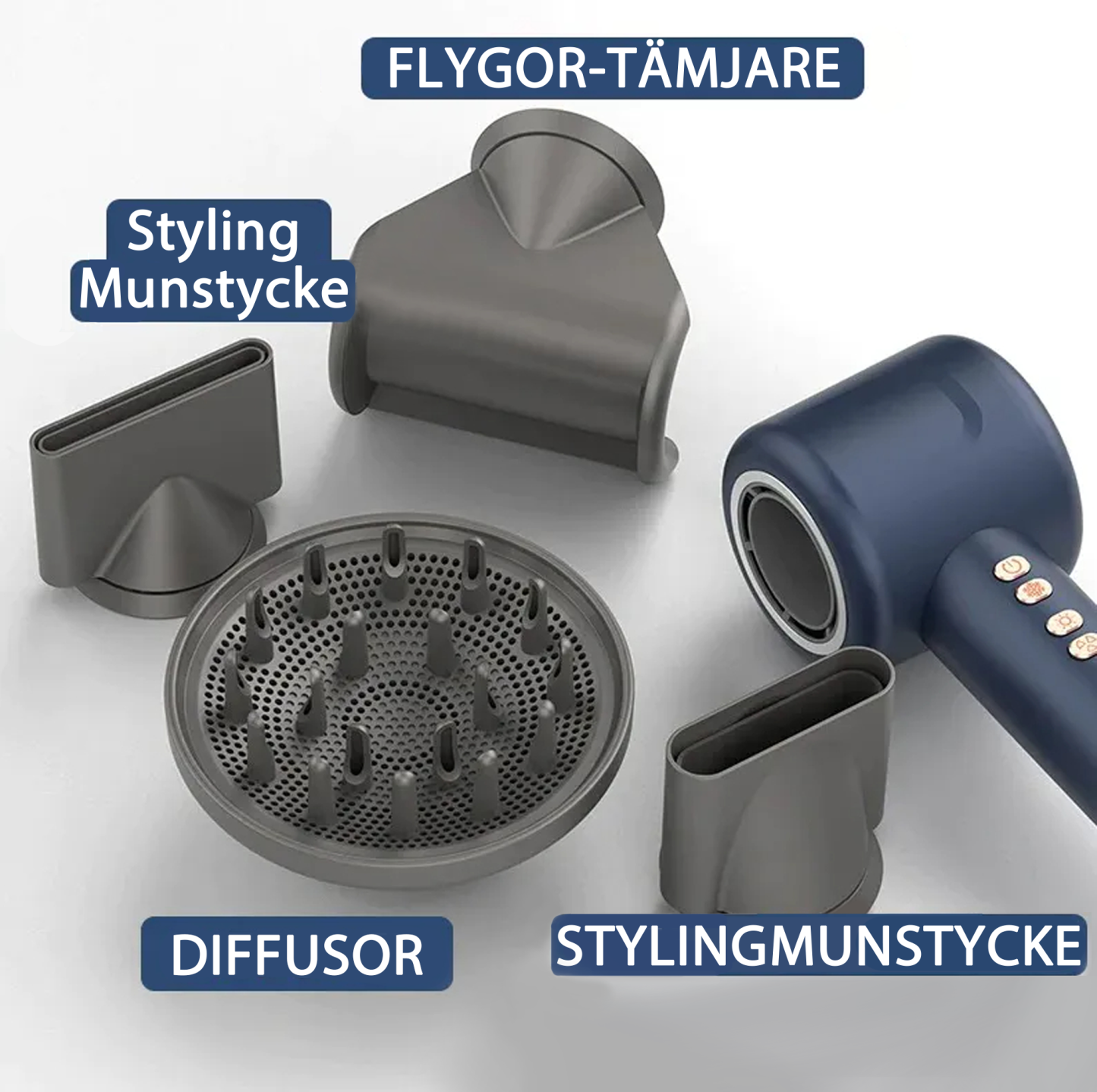 SaharaCurl Smart hårtork med jonteknik – fri från friss Hår Varje Dag