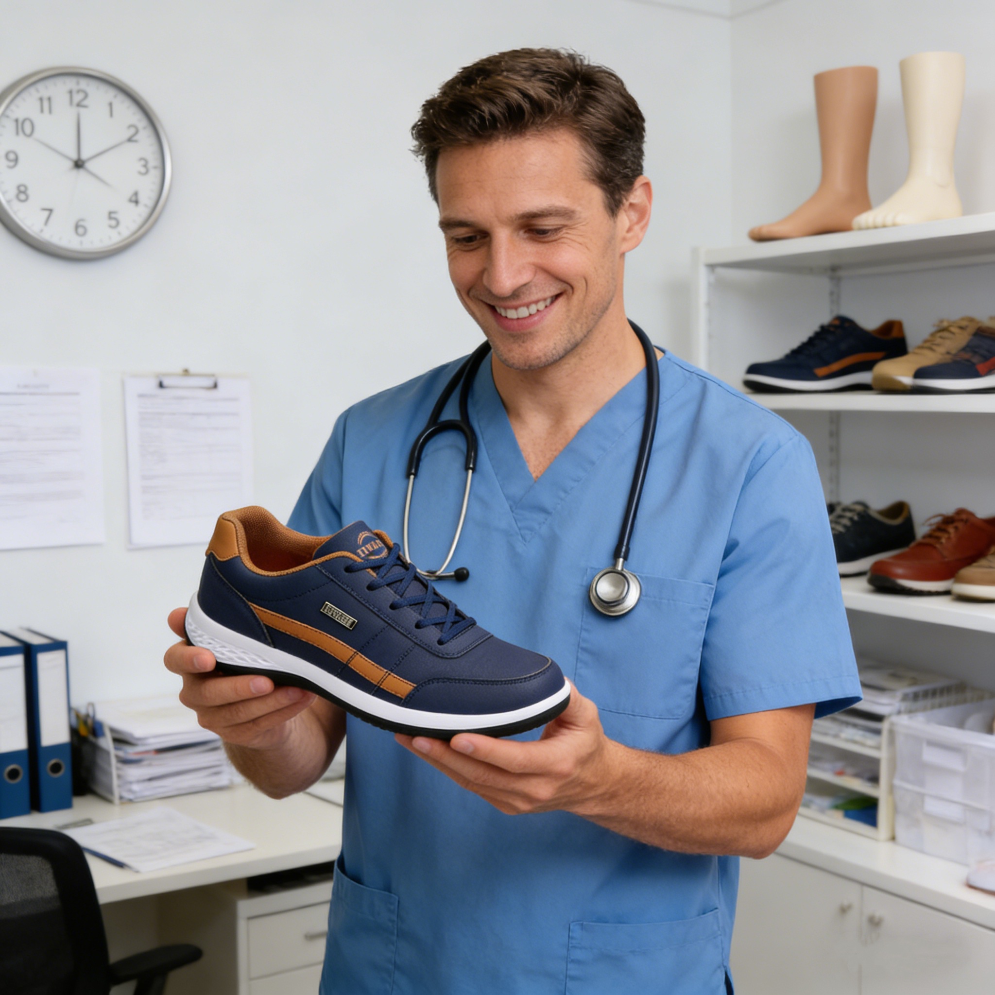 🔥Dnes za polovičnú cenu - Nenechajte si to ujsť ⏰ Ergonomicky navrhnutá ortopedická obuv - dizajn s podporou klenby 👞 Ľahko sa zbavte bolesti chodidiel - unisex