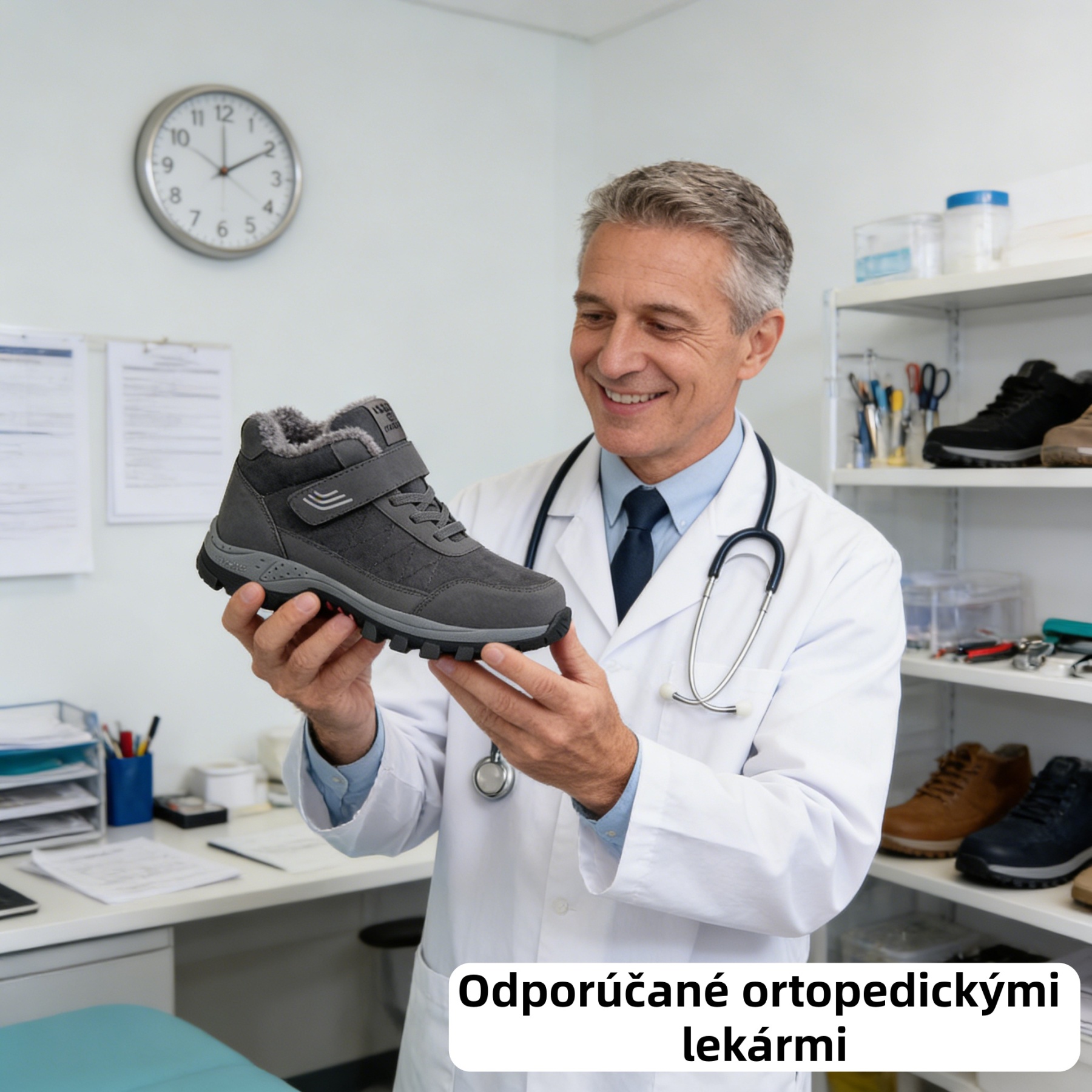 🎉 Dnes zľava 70 % – Nenechajte si to ujsť! ⏰ Ergonomicky tvarovaná ortopedická obuv – podpora klenby 👞 lieči ochorenia chodidiel a zmierňuje ich bolesť – unisex