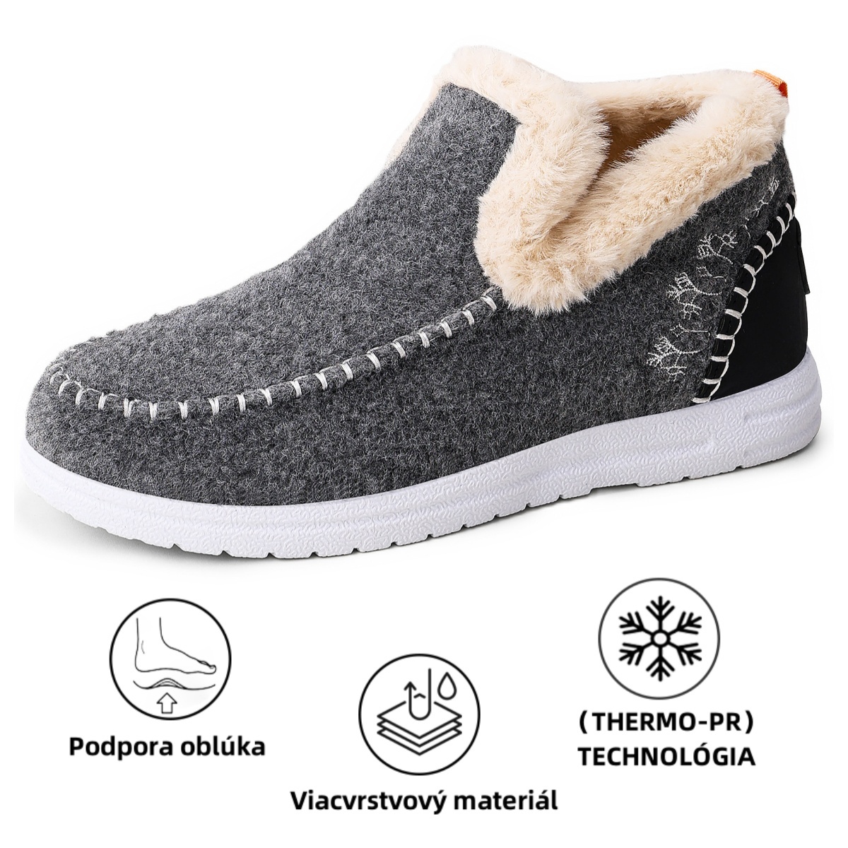 (🔥70% zľava dnes - nenechajte si ujsť túto príležitosť) ⏰ - Mäkké a pohodlné, originálne vlnené dámske bavlnené topánky (podpora klenby - uľahčuje chôdzu)