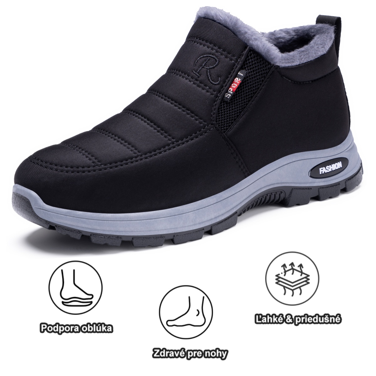 🔥 Dnes zľava 70 % – nenechajte si to ujsť ⏰ Ergonomicky navrhnutá ortopedická obuv - dizajn s podporou klenby 👞 Ľahko sa zbavte bolesti chodidiel - unisex