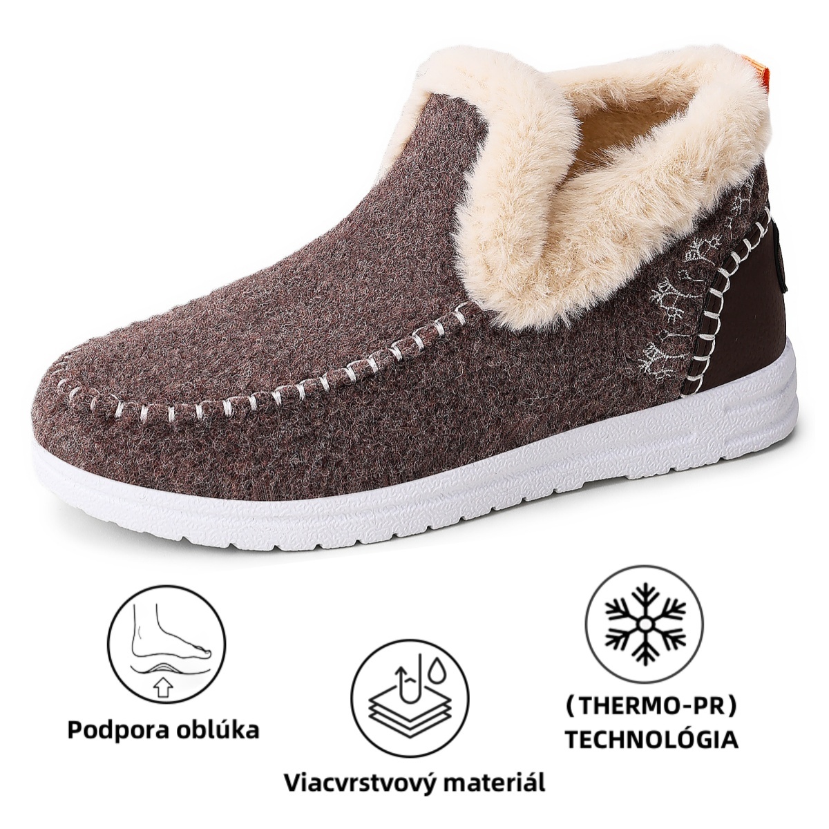 (🔥70% zľava dnes - nenechajte si ujsť túto príležitosť) ⏰ - Mäkké a pohodlné, originálne vlnené dámske bavlnené topánky (podpora klenby - uľahčuje chôdzu)