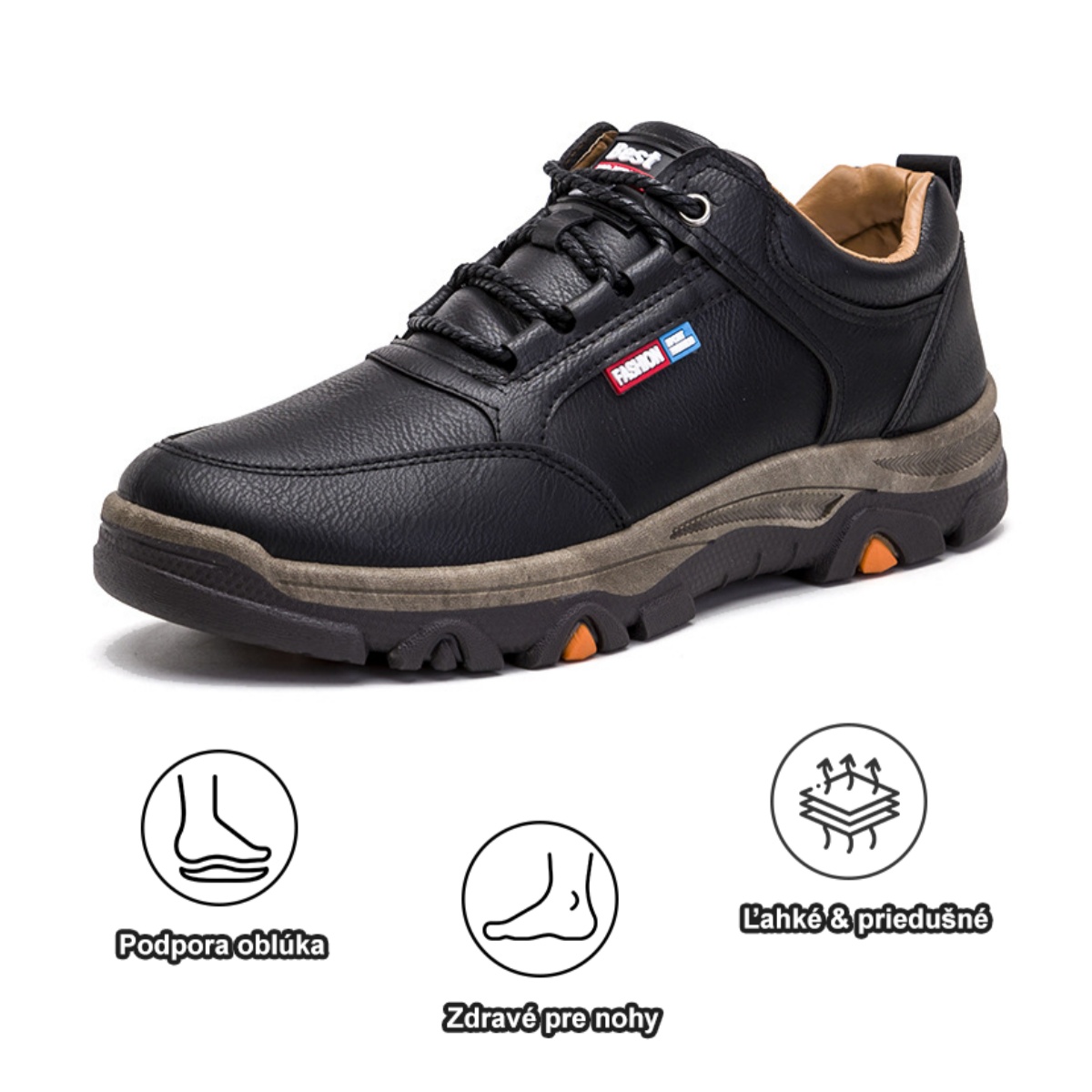 🔥 Dnes zľava 70 % – čoskoro končí ⏰ Ergonomicky tvarovaná ortopedická obuv - vysoko kvalitná koža + ručne šitá ✅ Nevyhnutnosť pre mužov👞