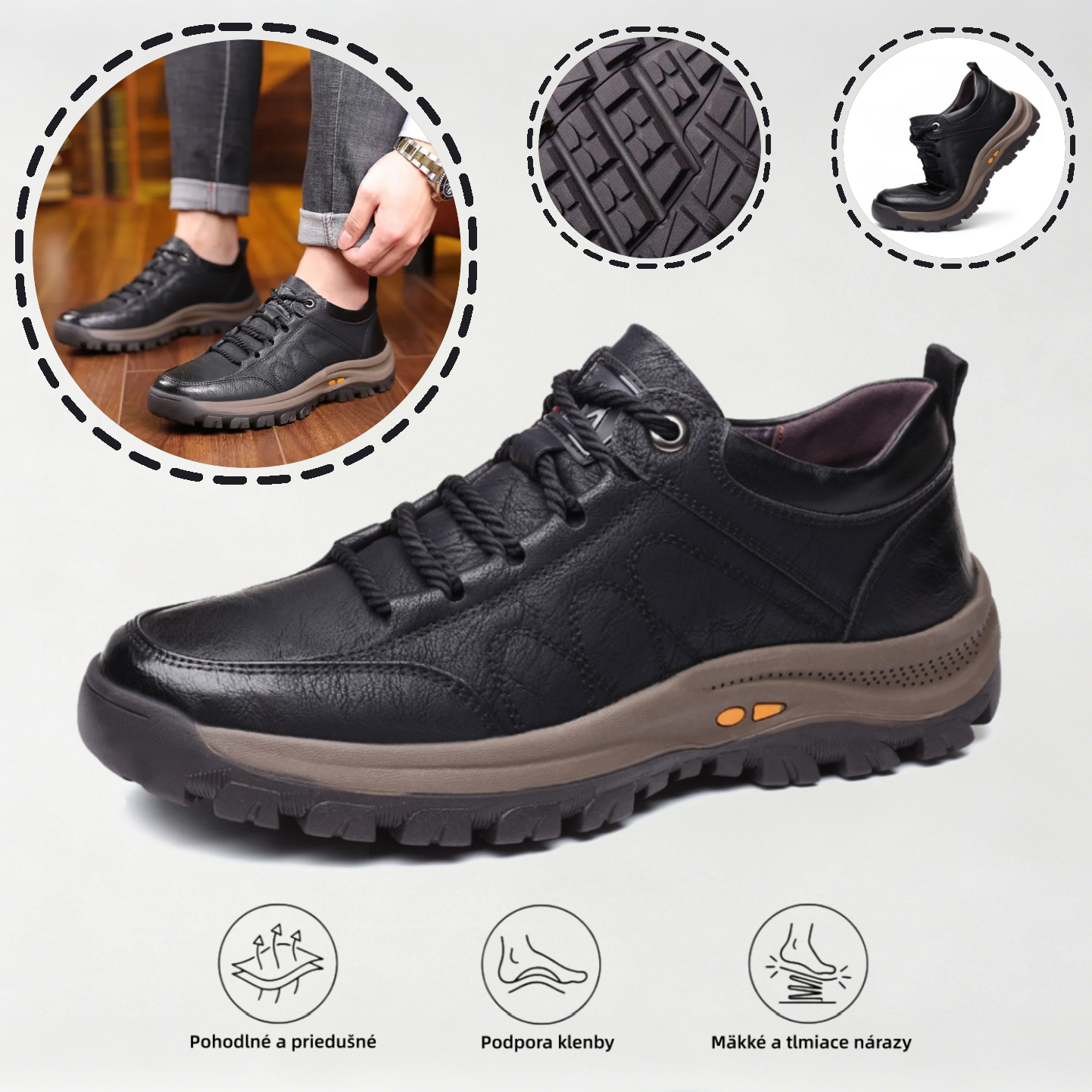 🎉70% zľava dnes, ponuka čoskoro končí!🐂 Pánska ortopedická obuv vyrobená z pravej talianskej kože 👞 Zmierňuje bolesť ✅ Pohodlná chôdza