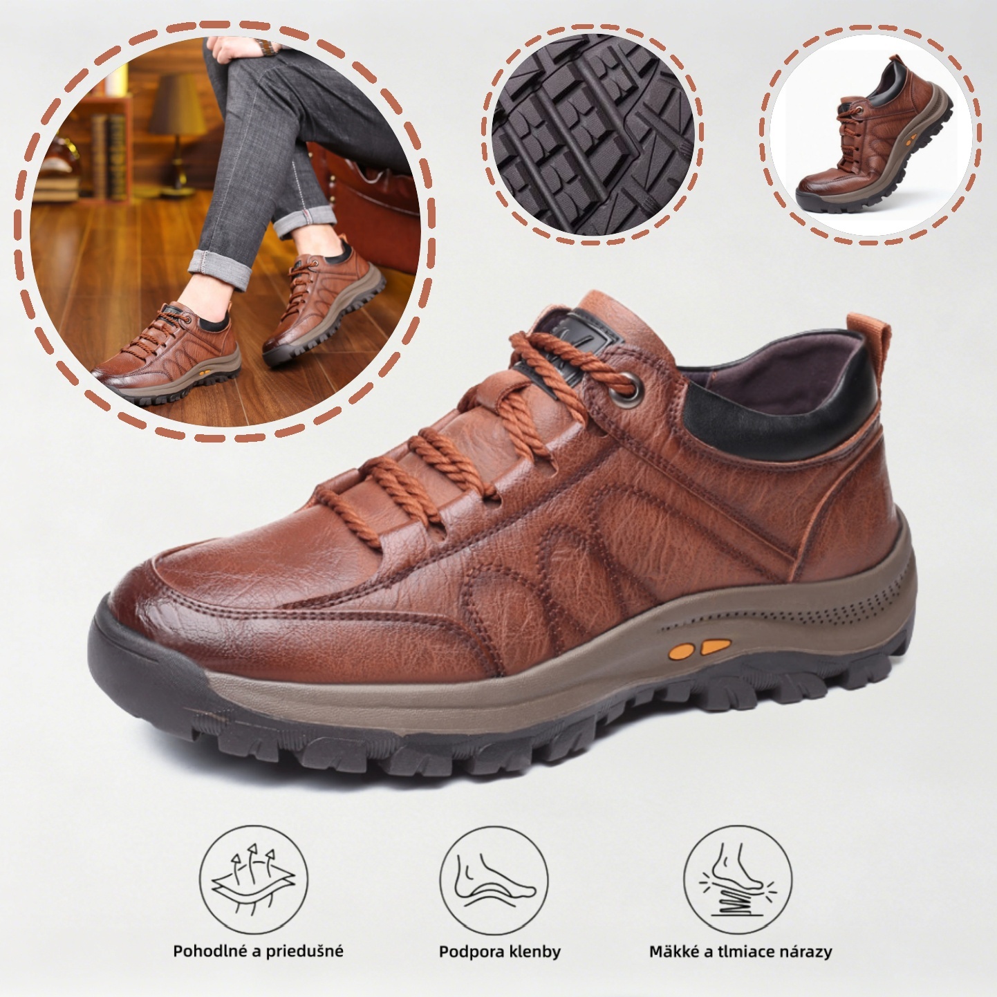 🎉70% zľava dnes, ponuka čoskoro končí!🐂 Pánska ortopedická obuv vyrobená z pravej talianskej kože 👞 Zmierňuje bolesť ✅ Pohodlná chôdza