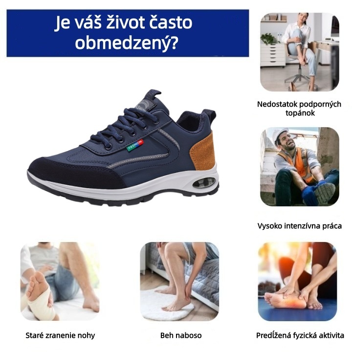 [🔥Dnes za polovičnú cenu - Nenechajte si to ujsť] Ergonomicky navrhnutá ortopedická obuv - dizajn s podporou klenby 👞 Ľahko sa zbavte bolesti chodidiel - unisex