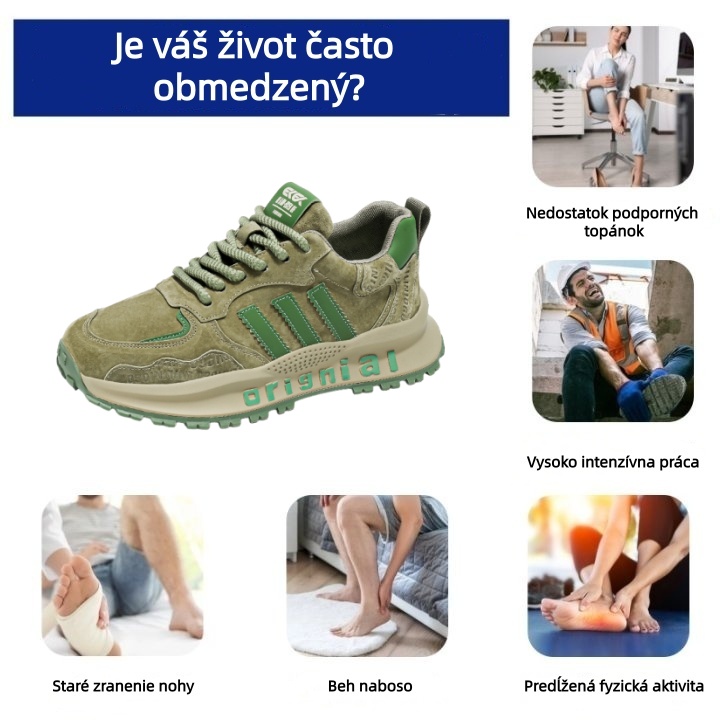 [🔥Dnes za polovičnú cenu - Nenechajte si to ujsť] Ergonomicky navrhnutá ortopedická obuv - dizajn s podporou klenby 👞 Ľahko sa zbavte bolesti chodidiel - unisex