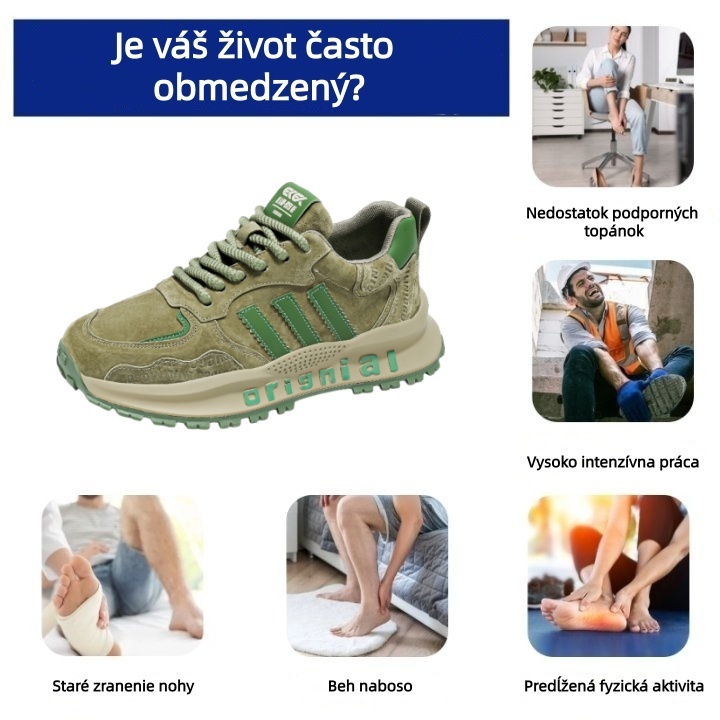 [🔥Dnes za polovičnú cenu - Nenechajte si to ujsť] Ergonomicky navrhnutá ortopedická obuv - dizajn s podporou klenby 👞 Ľahko sa zbavte bolesti chodidiel - unisex