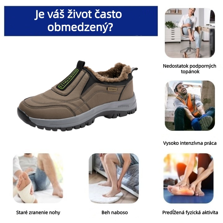 [🔥Dnes za polovičnú cenu - Nenechajte si to ujsť] Ergonomicky navrhnutá ortopedická obuv - dizajn s podporou klenby 👞 Ľahko sa zbavte bolesti chodidiel 