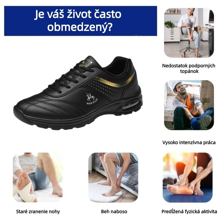 [🔥Dnes za polovičnú cenu - Nenechajte si to ujsť] Ergonomicky tvarovaná vychádzková obuv 👞 Ručne šitá - vodeodolná a protišmyková ✅ Podpora klenby pre pohodlnú chôdzu