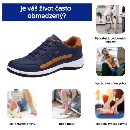 [🔥Dnes za polovičnú cenu - Nenechajte si to ujsť] Ergonomicky navrhnutá ortopedická obuv - dizajn s podporou klenby 👞 Ľahko sa zbavte bolesti chodidiel