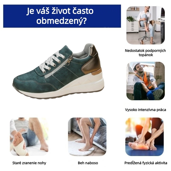 [🔥Dnes za polovičnú cenu - Nenechajte si to ujsť] Ergonomicky navrhnutá ortopedická obuv - dizajn s podporou klenby 👞 Ľahko sa zbavte bolesti chodidiel