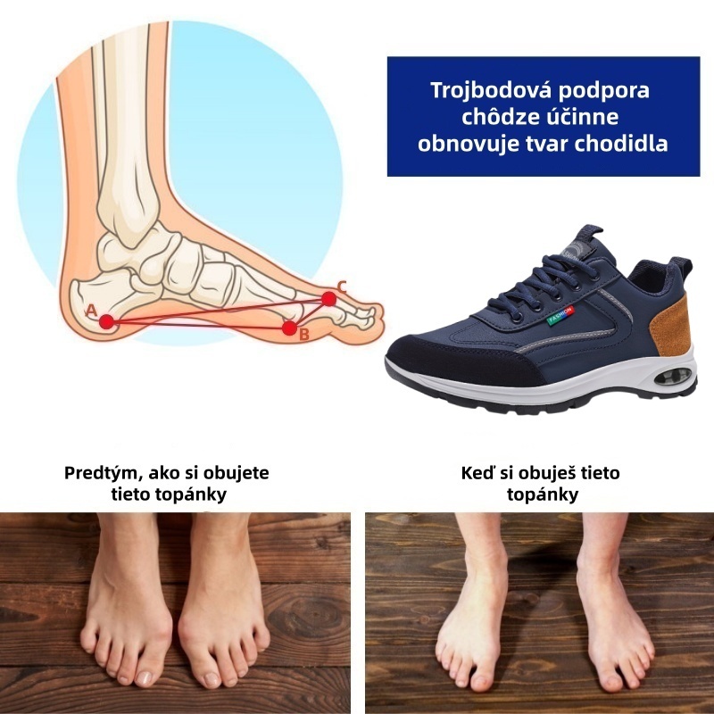 [🔥Dnes za polovičnú cenu - Nenechajte si to ujsť] Ergonomicky navrhnutá ortopedická obuv - dizajn s podporou klenby 👞 Ľahko sa zbavte bolesti chodidiel - unisex