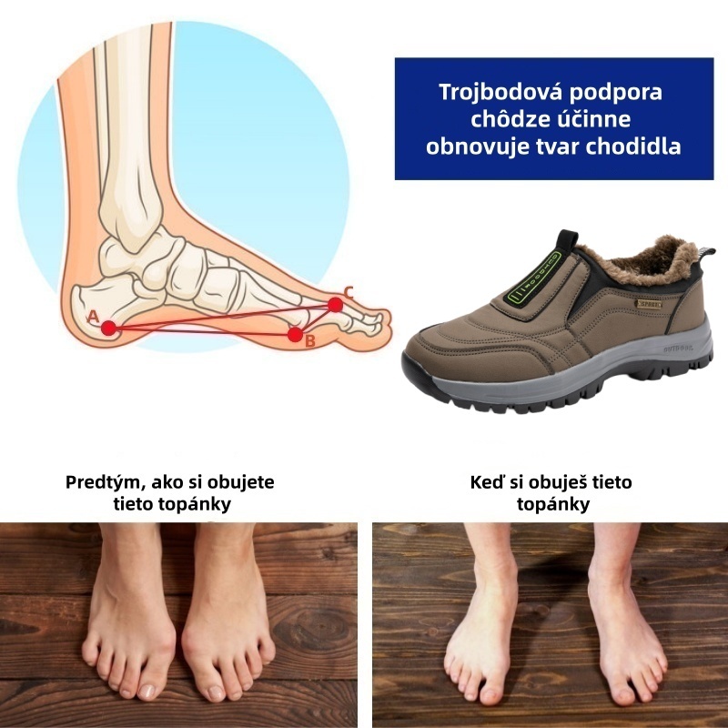 [🔥Dnes za polovičnú cenu - Nenechajte si to ujsť] Ergonomicky navrhnutá ortopedická obuv - dizajn s podporou klenby 👞 Ľahko sa zbavte bolesti chodidiel 