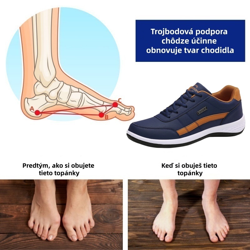 [🔥Dnes za polovičnú cenu - Nenechajte si to ujsť] Ergonomicky navrhnutá ortopedická obuv - dizajn s podporou klenby 👞 Ľahko sa zbavte bolesti chodidiel