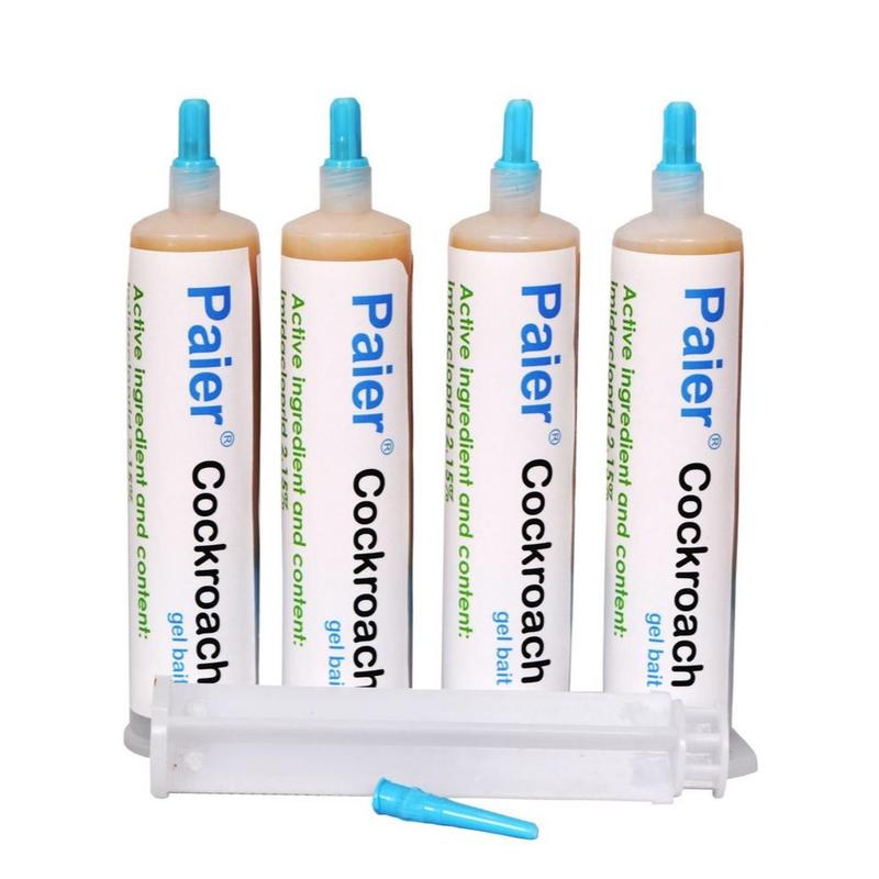 Indoor Cockroach Exterminator, Insect Repellent, 1 tubes x 30g, 1 plungers and 2 tips, German Cockroach Pest Control, Can be used indoors and outdoors, Cockroach Killing Gel for American Cockroaches, German Cockroaches and other major cockroach species