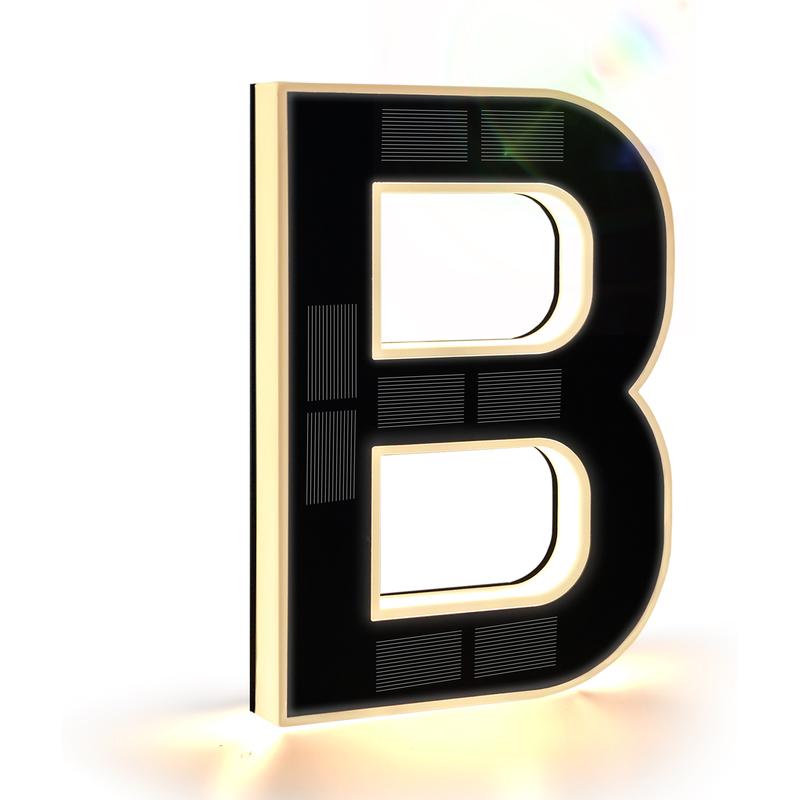 Solar Lighted House Numbers 9 Inch Waterproof LED Address Signs,DIY personalisation.Modern Farmhouse Illuminated Sign Light