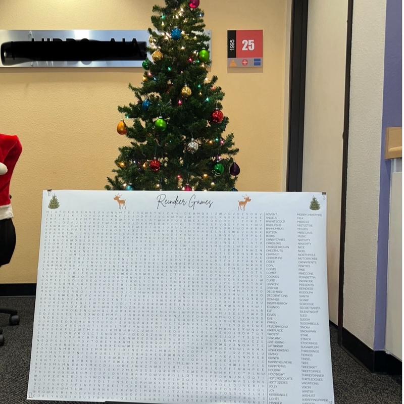 ⏰ Jumbo Thanksgiving & Christmas Word Search Poster – Giant 30x42 Wall Game! 🎉