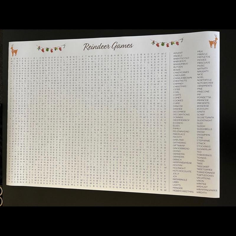 ⏰ Jumbo Thanksgiving & Christmas Word Search Poster – Giant 30x42 Wall Game! 🎉