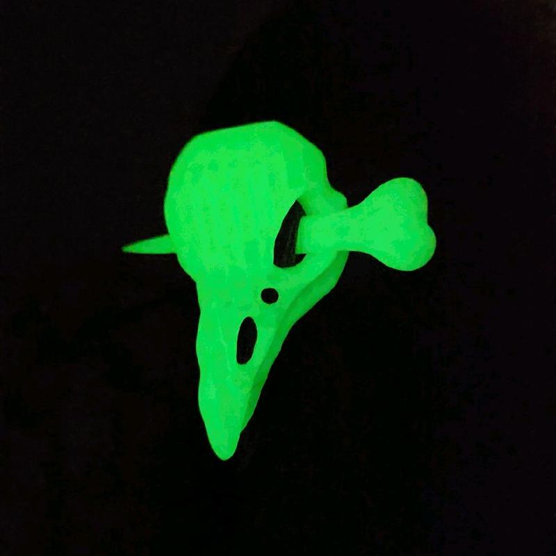 Skull and Bone Hair Pin Dragons Cats and Ravens 3D Printed Unique Design Regular Mini Sizes for Spooky Styling