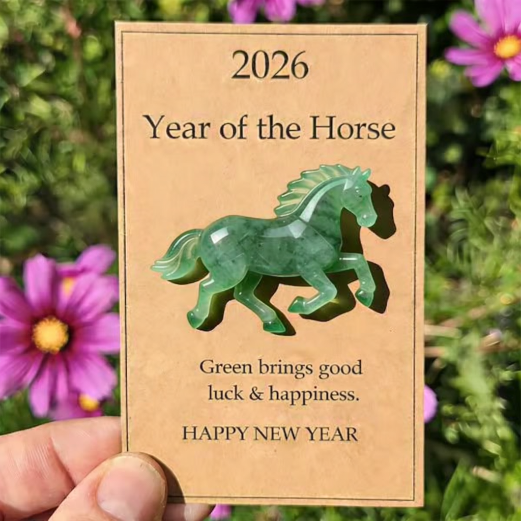 Handmade 2026 Year of the Horse Transparent Resin Horse – New Year & Spring Gift for Sisters, Friends & Mom