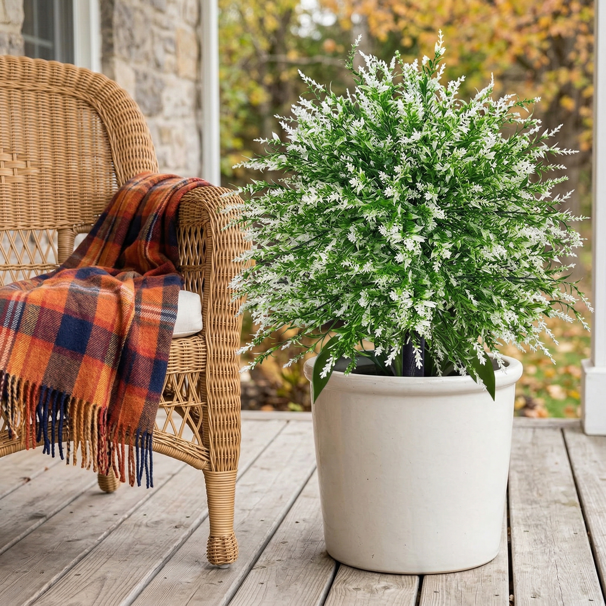 Artificial Lavender with Ground Stake 
