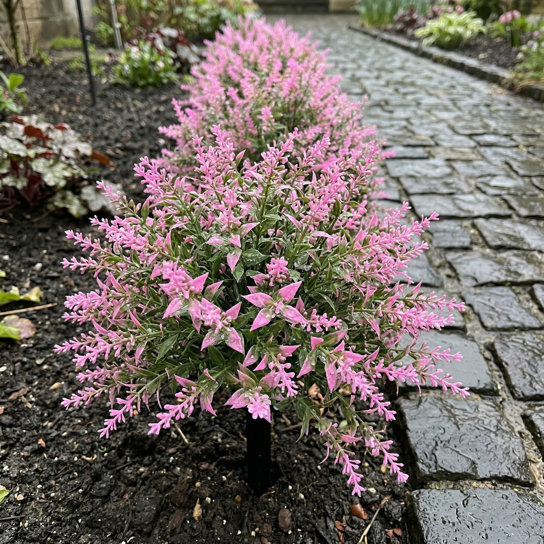 Artificial Lavender with Ground Stake 