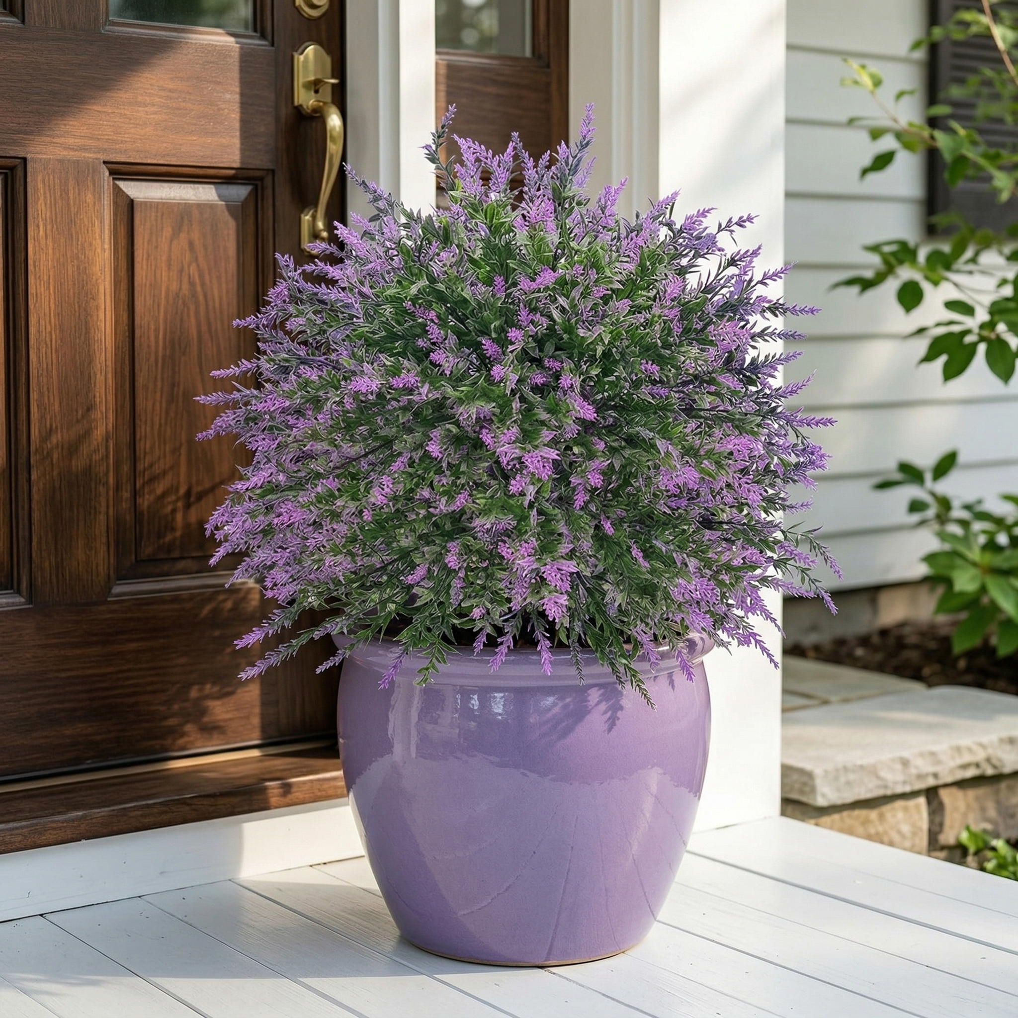 Artificial Lavender with Ground Stake 