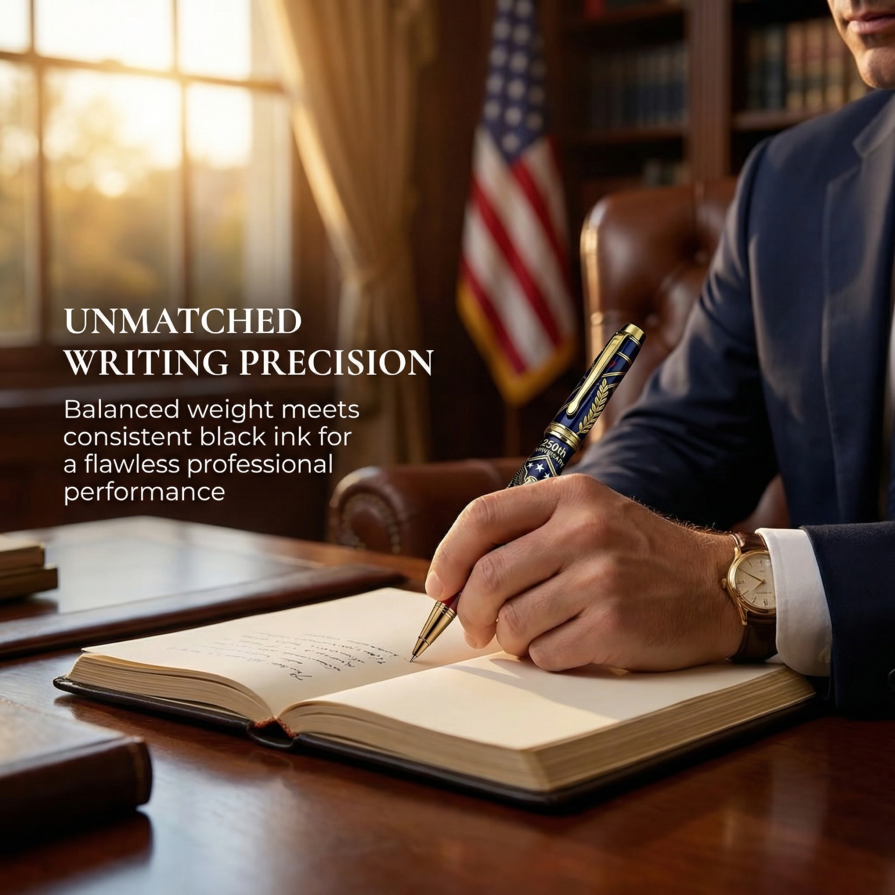 USA 250th Anniversary Commemorative Ballpoint Pen – Patriotic Collectible Gift with Premium Gift Box