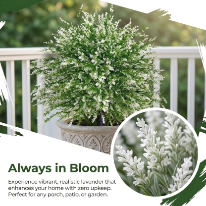 Artificial Lavender with Ground Stake 