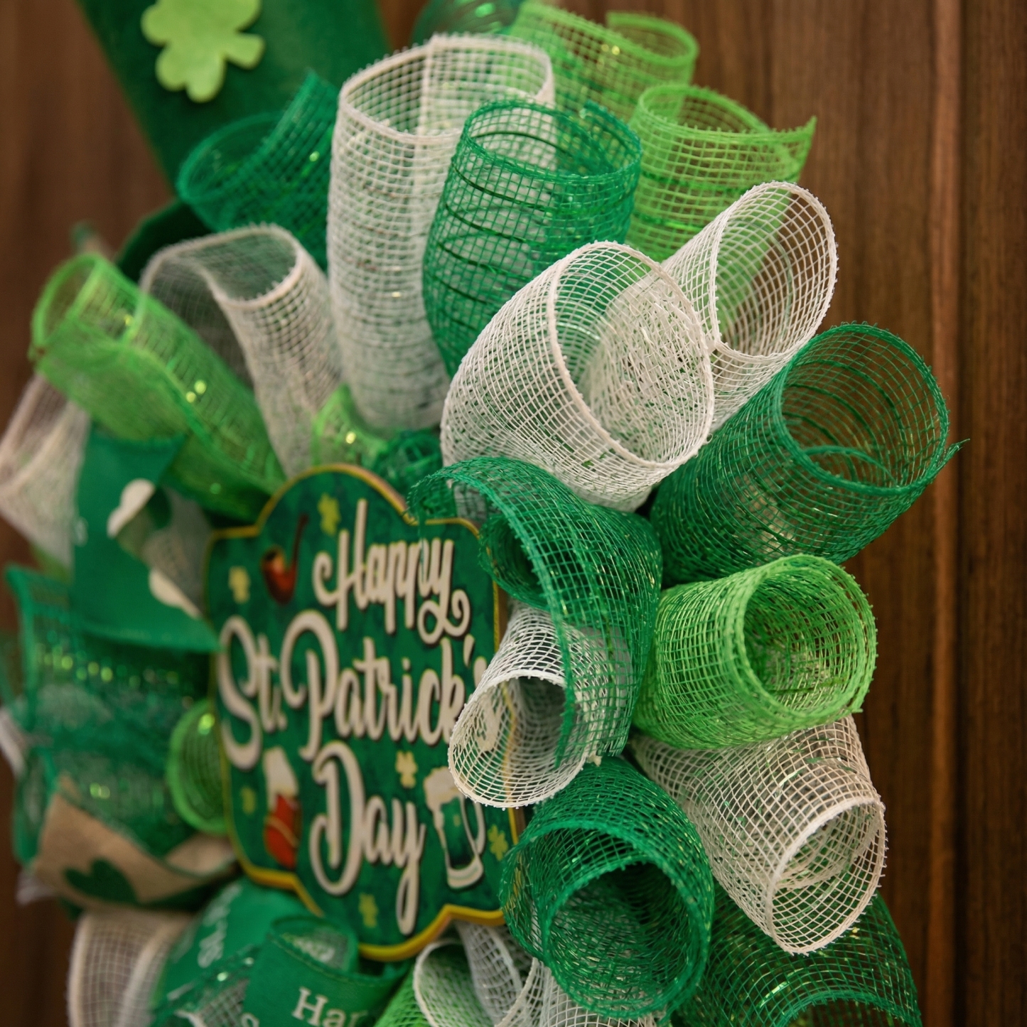 St. Patrick’s Day Leprechaun Wreath Doll Hanging Decor