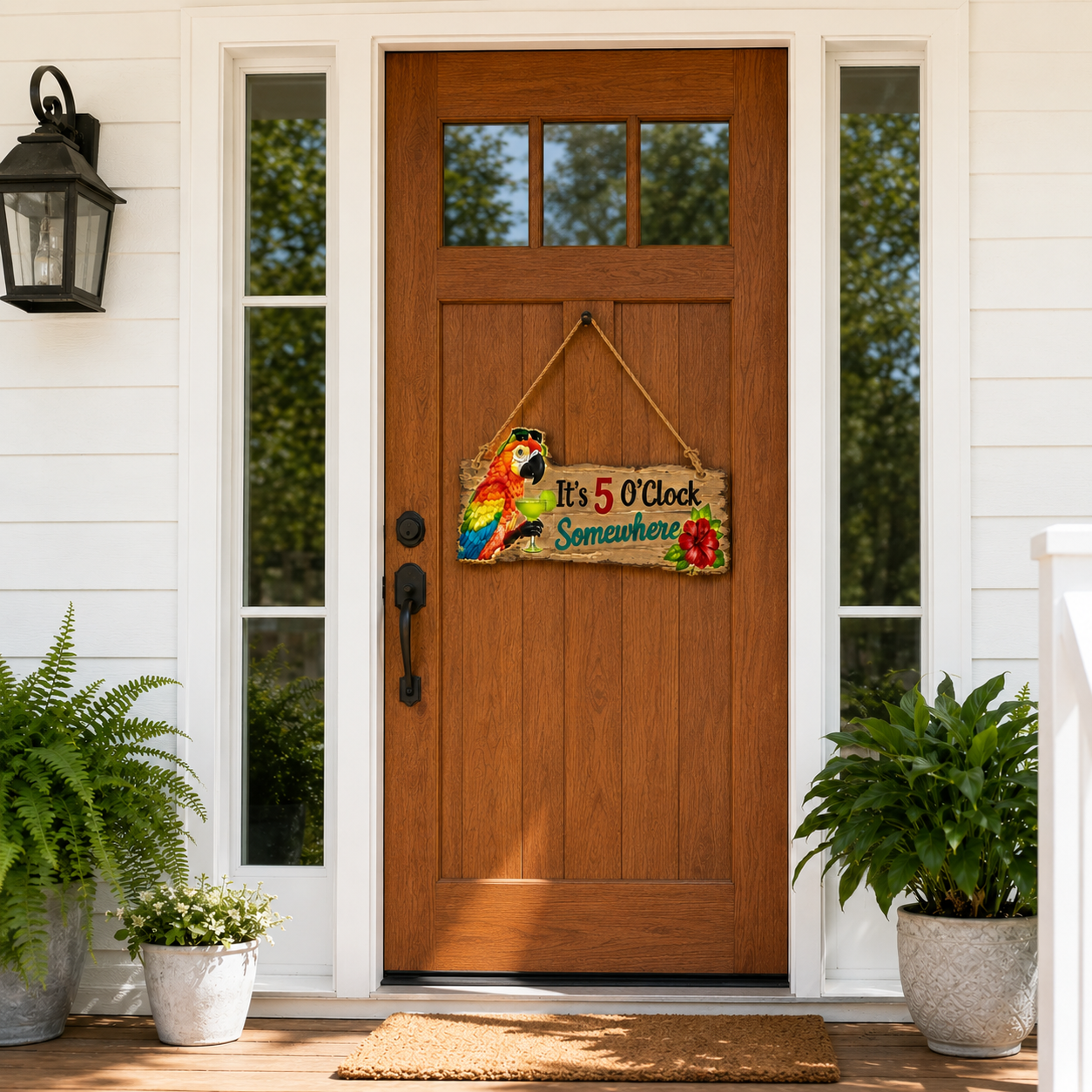 🦜A lifelike parrot Lighted decorative hanging sign-Turn Your Backyard Into a Tropical Escape🌴