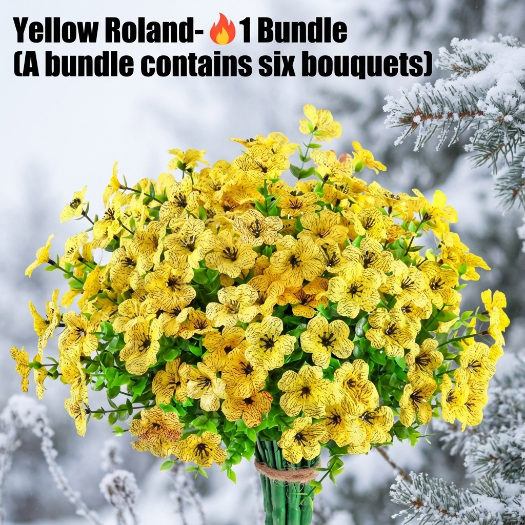 ☀️UV resistant, Waterproof, Windproof 🌪️Artificial Outdoor Flower Bush-keep the spring sunshine for you at all times