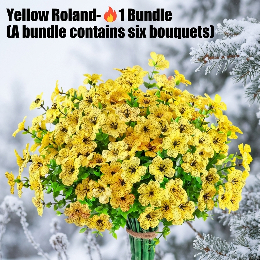☀️UV resistant, Waterproof, Windproof 🌪️Artificial Outdoor Flower Bush-keep the spring sunshine for you at all times