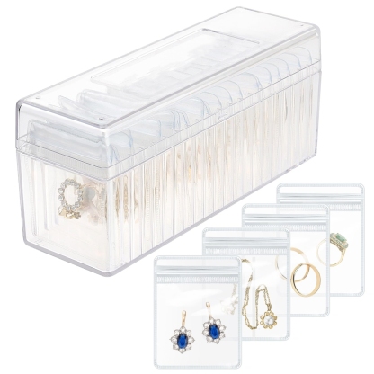 🔥Acrylic Jewelry Box And Portable Anti Tarnish Jewelry Bags