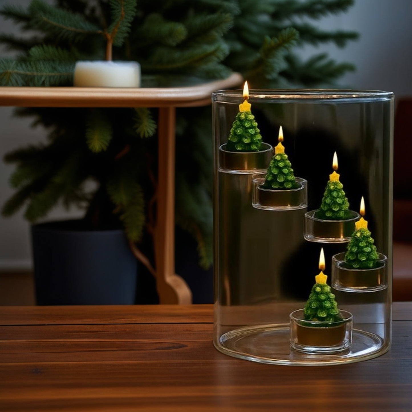 🎄Early Christmas Sale-Glass Cylinder Candle Holder