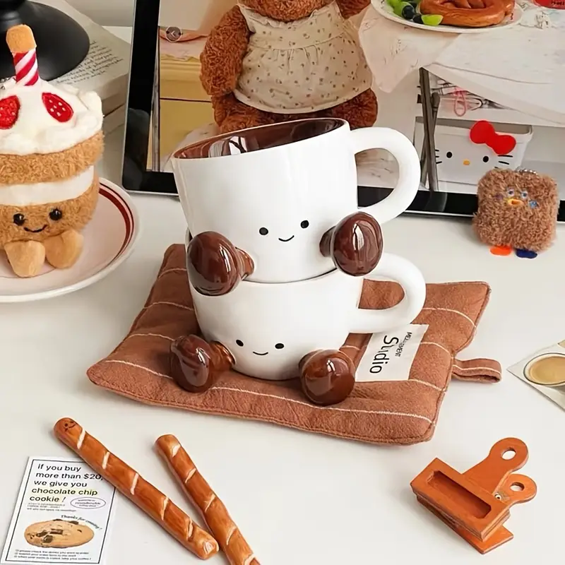 Kawaii Foot-Shaped Ceramic Mug