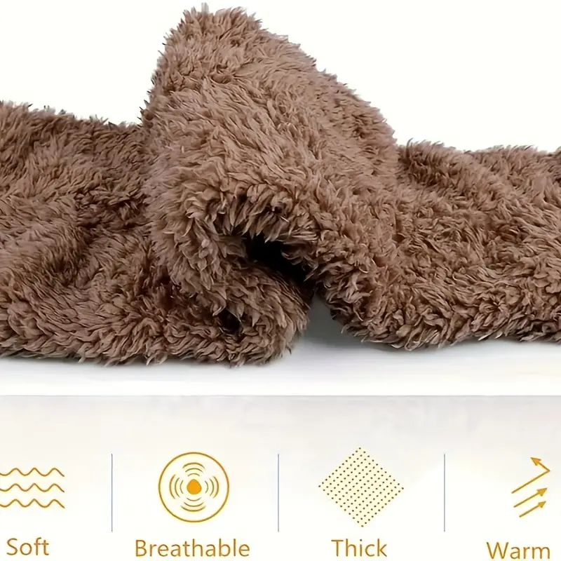 Velvety Fleece Over Knee Socks