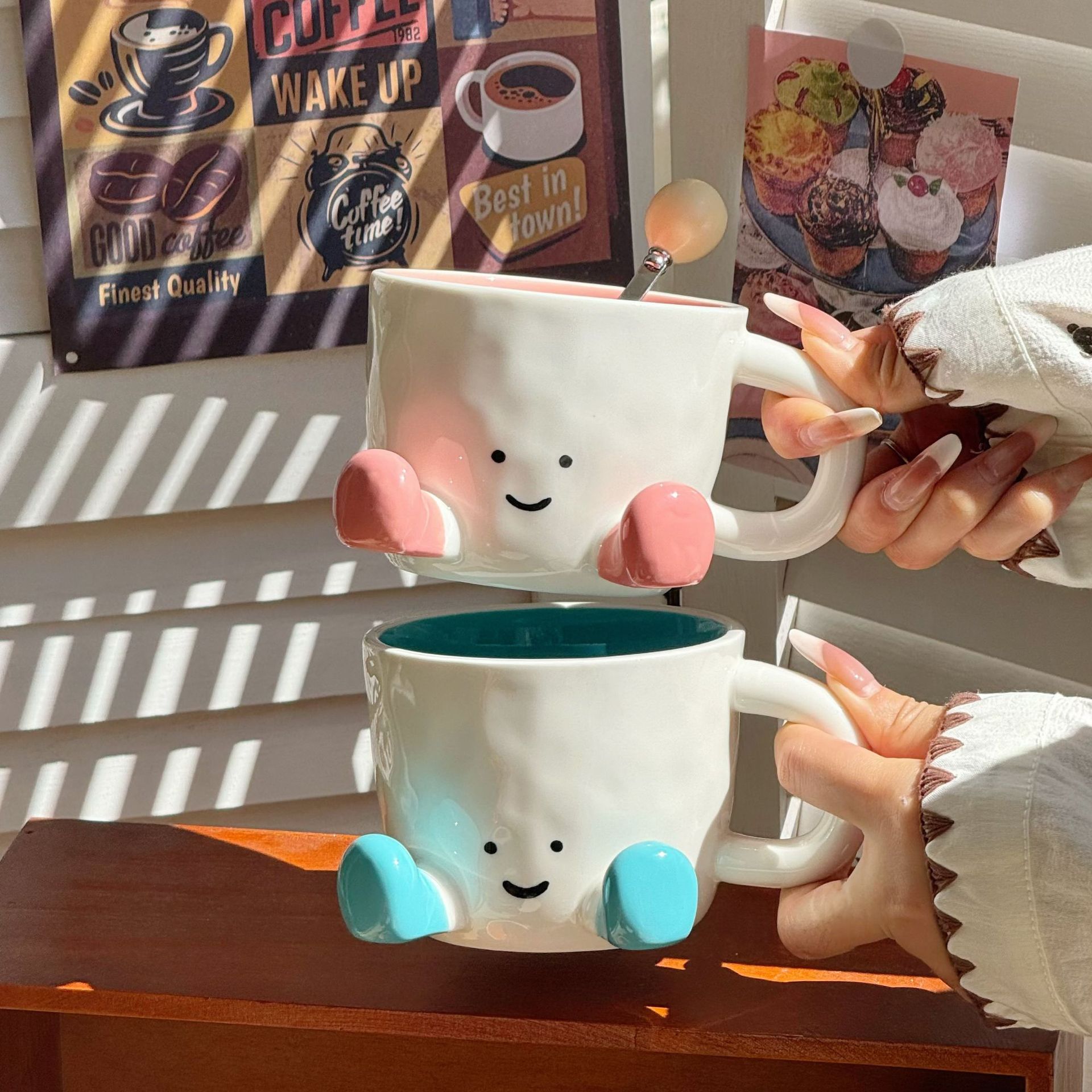 Kawaii Foot-Shaped Ceramic Mug