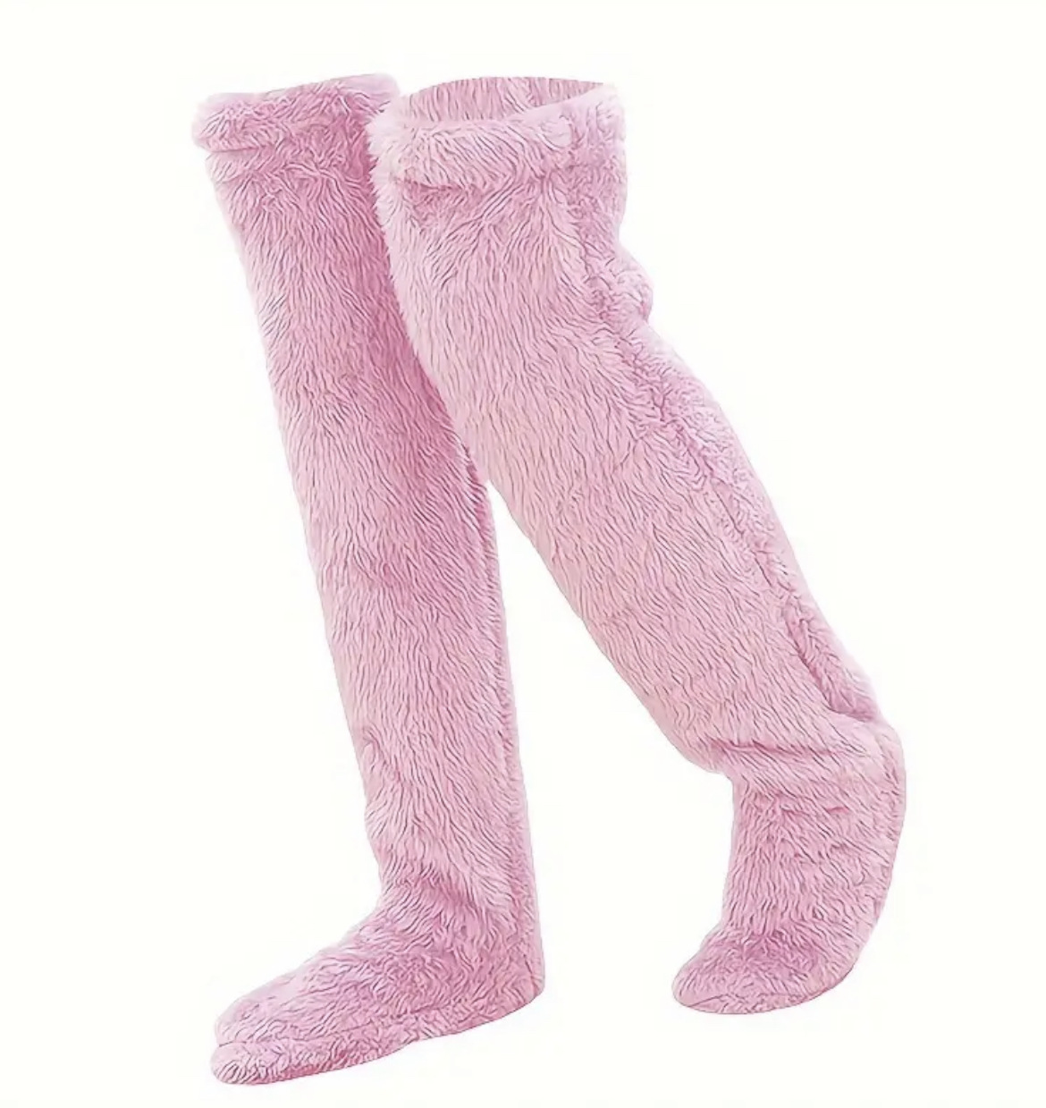 Velvety Fleece Over Knee Socks