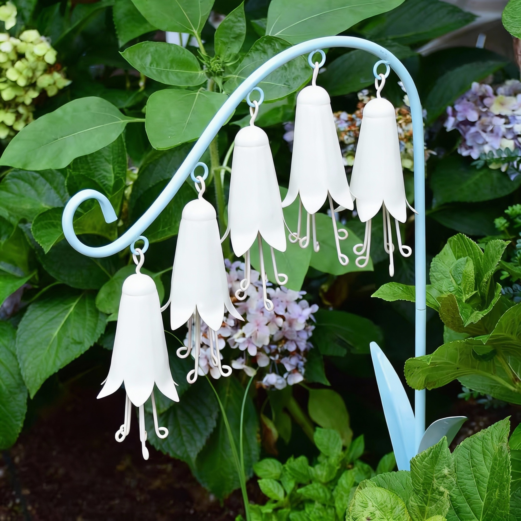 Sping Lily of the Valley Metal Garden Stake Wind Chime