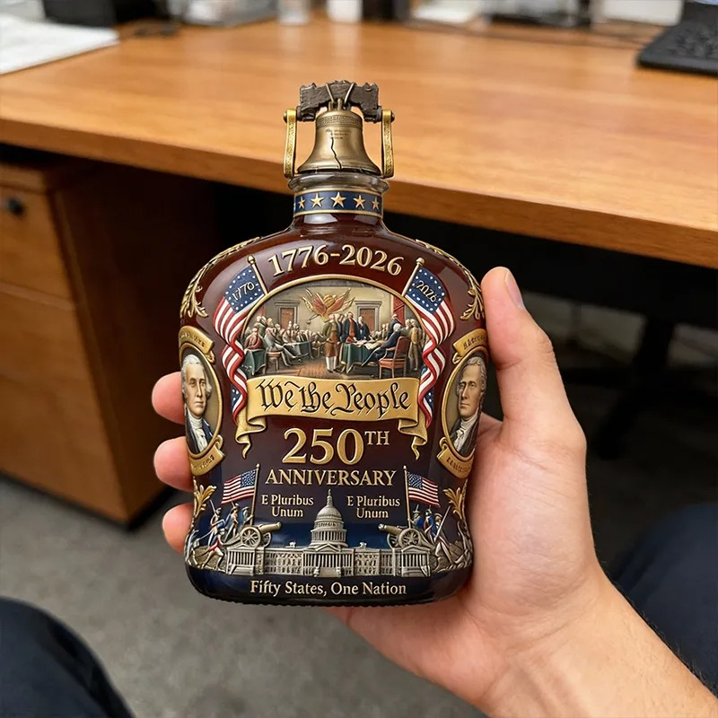 1776-2026, 250TH Anniversary U.S.A. Commemorative Whiskey Bottle