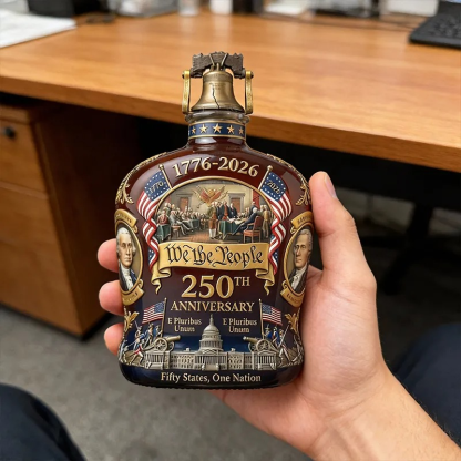 1776-2026, 250TH Anniversary U.S.A. Commemorative Whiskey Bottle