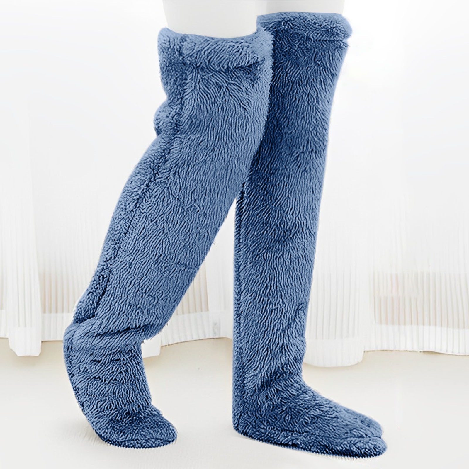 Velvety Fleece Over Knee Socks