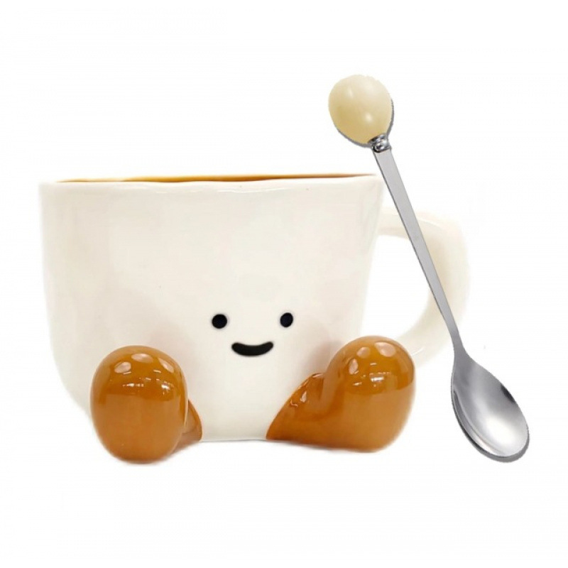 Kawaii Foot-Shaped Ceramic Mug
