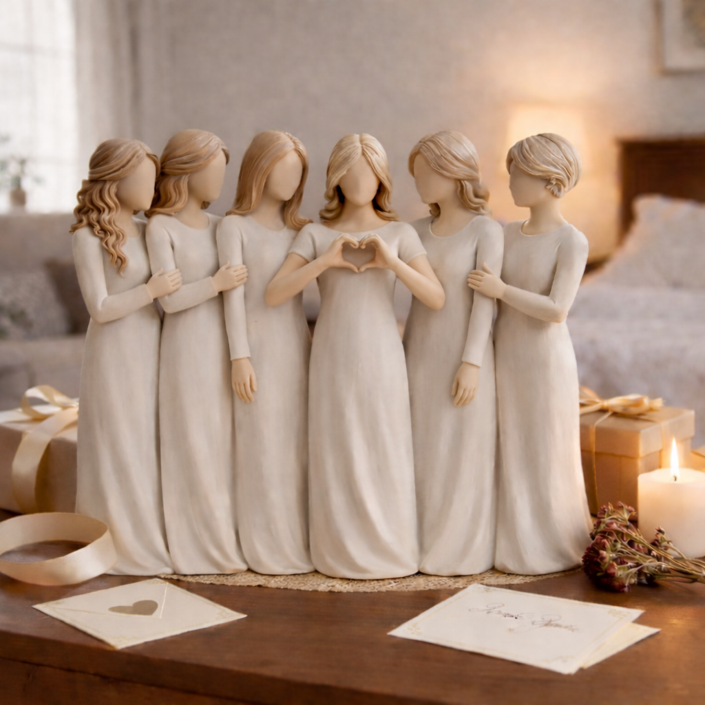 Handmade Celebrates Friendships Sisters Figurine-A Gift To mothers and daughters, sisters, best friends
