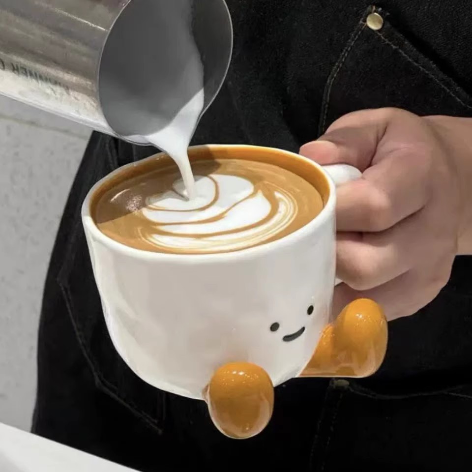 Kawaii Foot-Shaped Ceramic Mug
