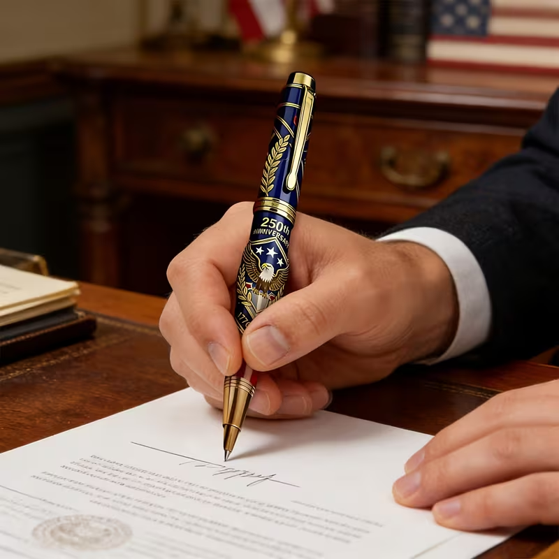 USA 250th Anniversary Commemorative Ballpoint Pen – Patriotic Collectible Gift with Premium Gift Box