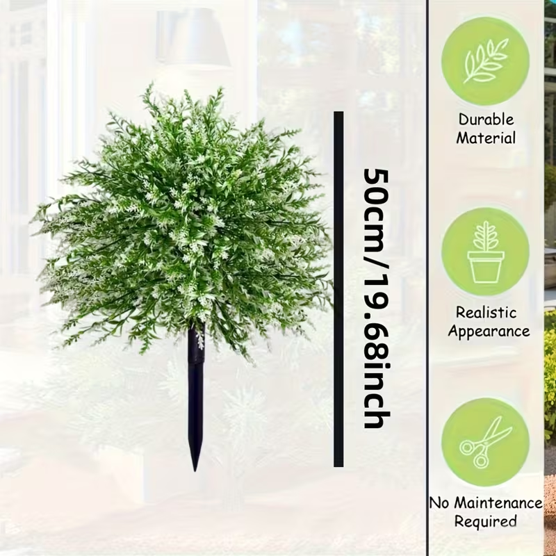 Artificial Lavender with Ground Stake 